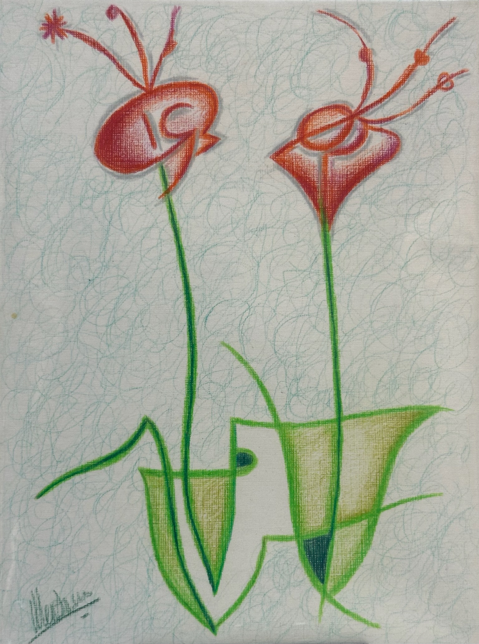 Obra de arte, Jarrón con flores por Neus Daura