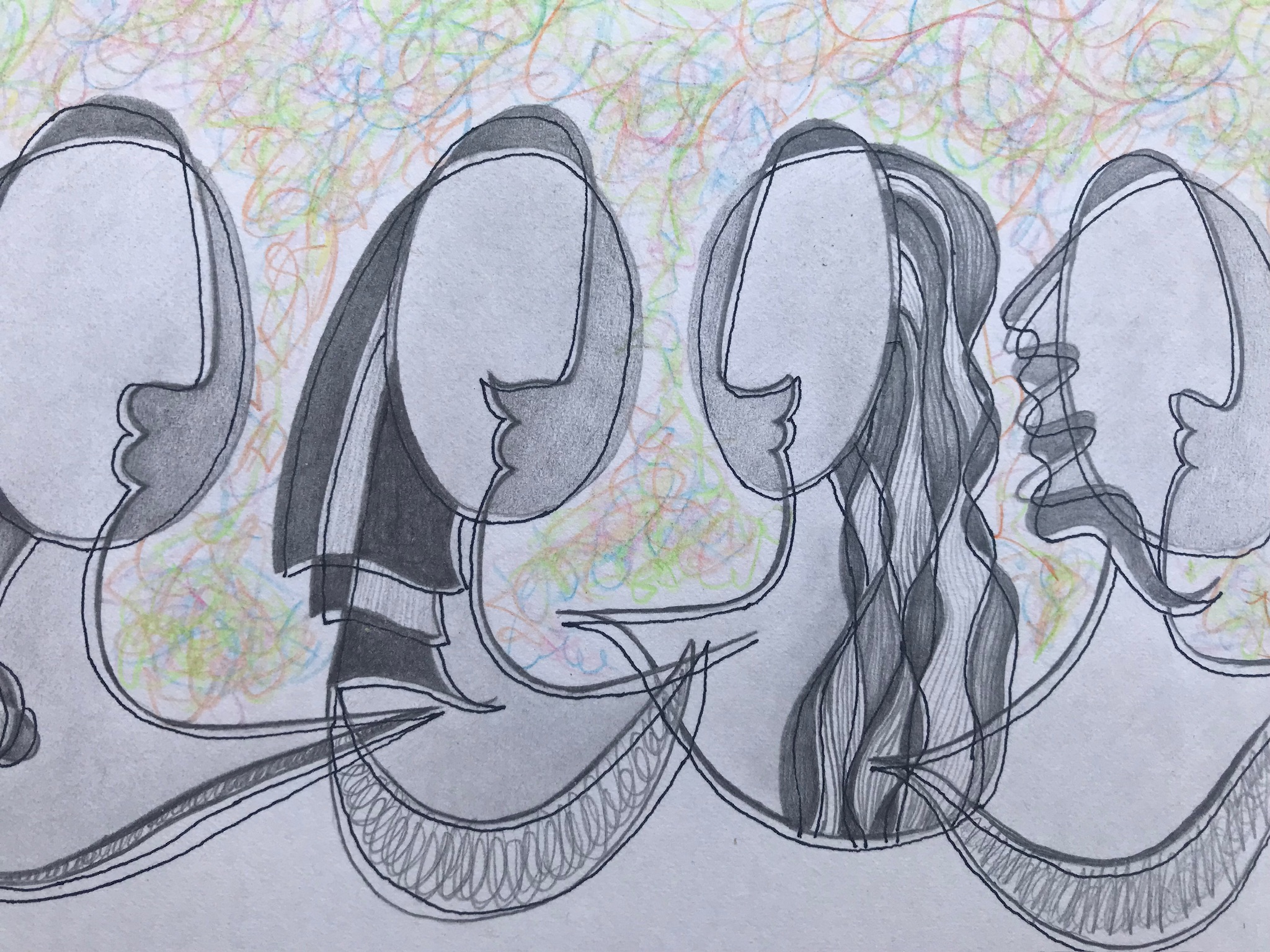 Detalle de la obra Mis amigas me salvan de Neus Daura