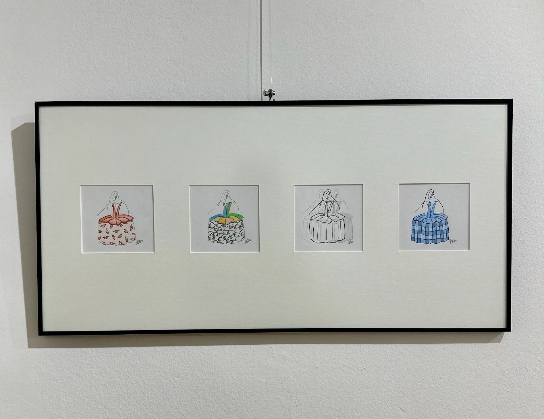Menina original de 4 diseños emmarcados por Neus Daura