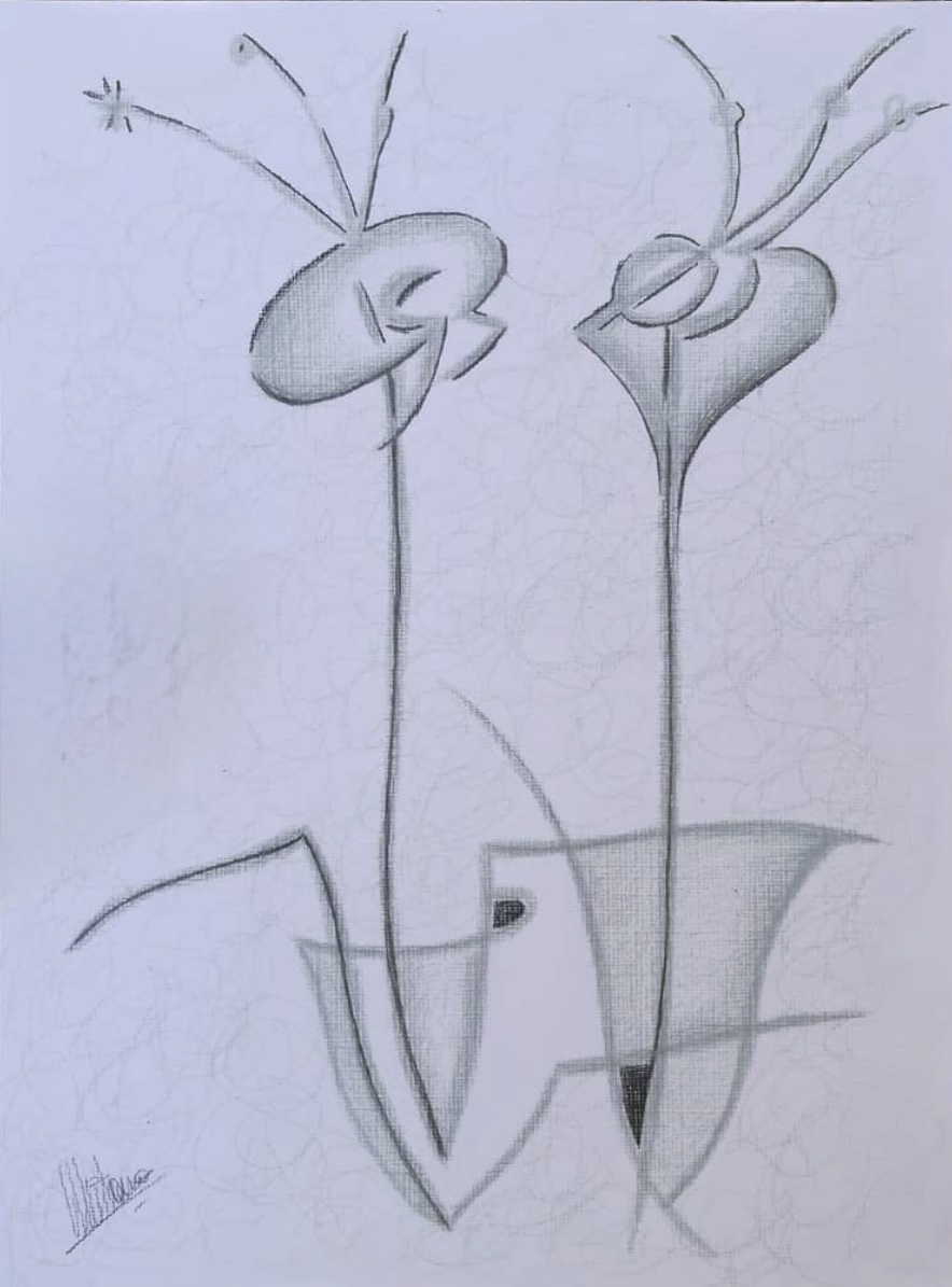 Jarrón con flores por Neus Daura